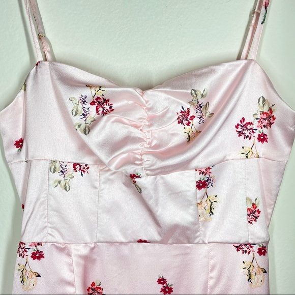 Princess Polly Mio Floral Strappy Mini Dress Pink Womens Size 4 - Picture 10 of 14